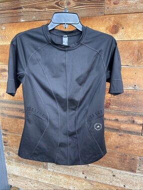 Adidas by Stella McCartney Black Performance Athletic Tee Shirt Size M Like New